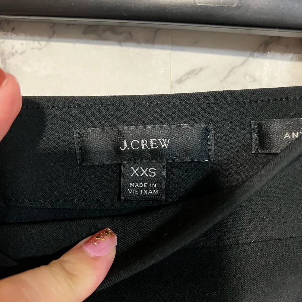 J Crew Anyday Pixie pant in stretch Pointe Size XXS
